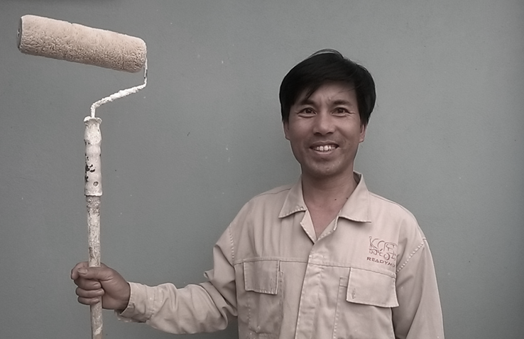 thợ sơn nhà anh Khải - thợ sơn nhà